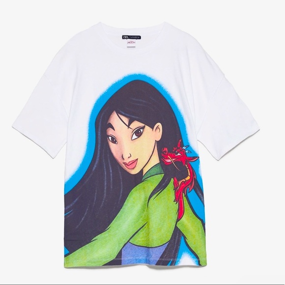 Zara | Tops | Zara Mulan Disney T Shirt 